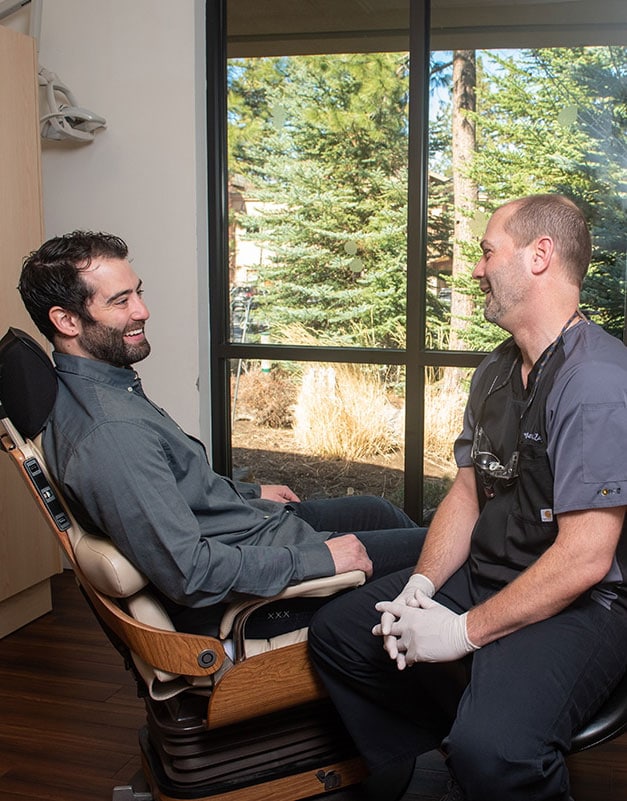 Dr. Andy Engel Bend Dentist with Patient